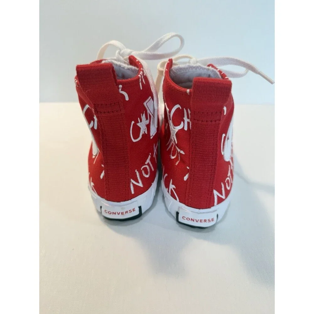 Converse UNT1TL3D High Not A Chuck Boys Size 4.5Y Red Athletic Shoes Sneakers